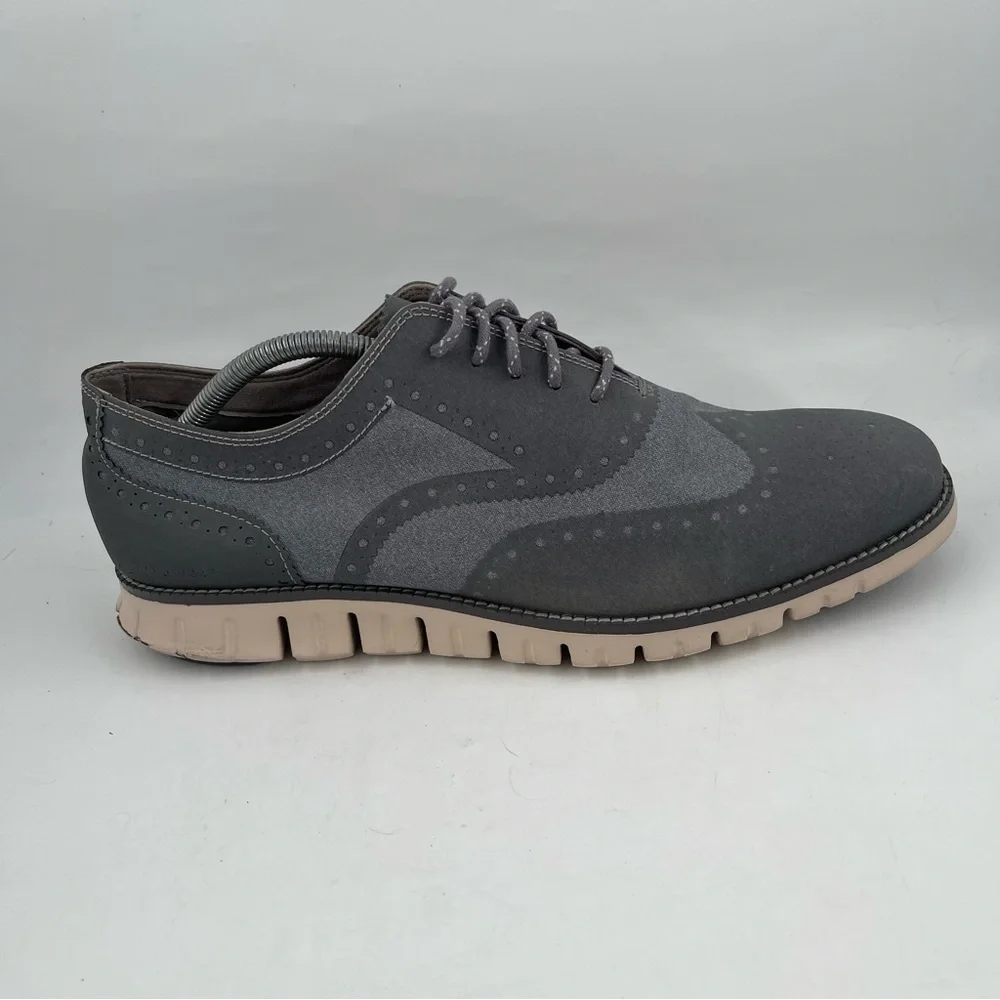 Cole Haan Men’s Zerogrand Embrostitch - SZ 12 M - Blue Wingtip Oxford Sneaker
